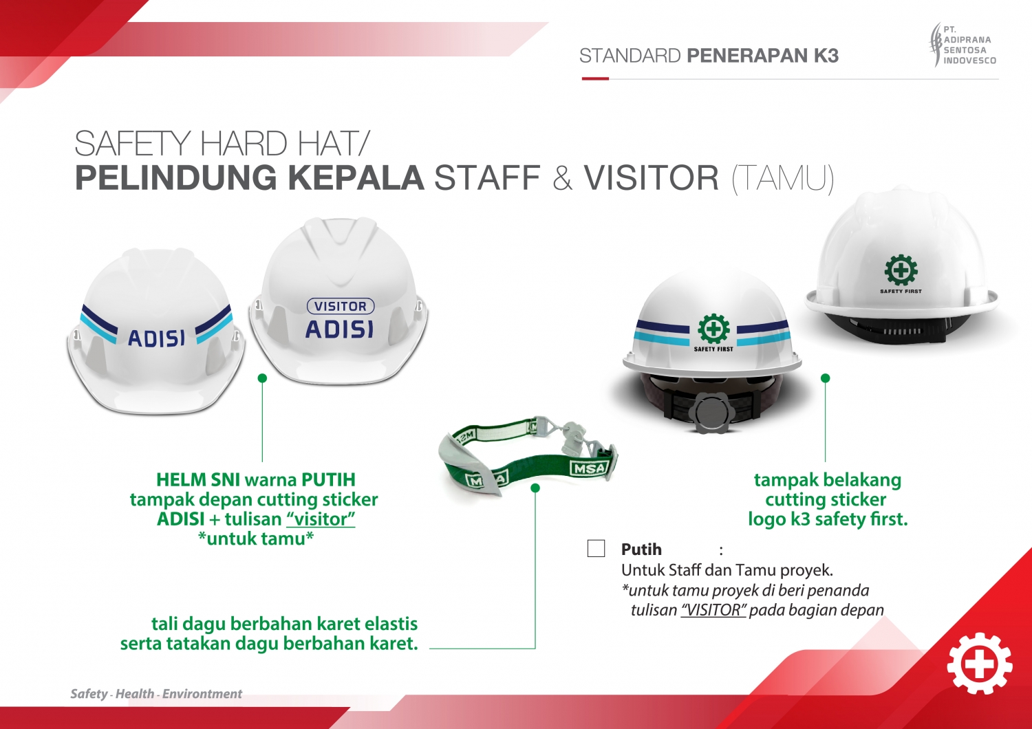 Standard Penerapan (K3) Keselamatan Dan Kesehatan Kerja - Konstruksi